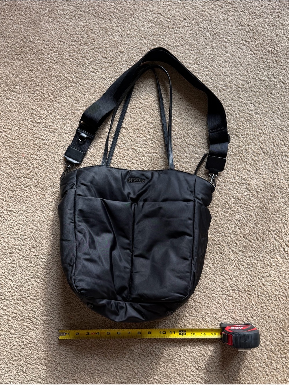 MZ Wallace Black Nylon Bowery Quatro Tote